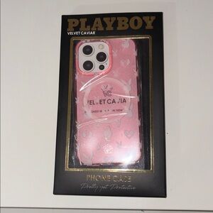 Velvet Caviar Pink Playboy iPhone 13 Case with Logo